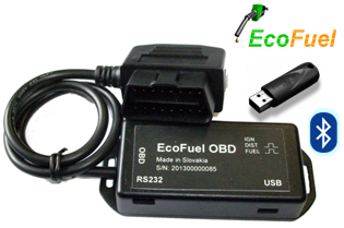 EcoFuel Elektronický adaptér s impulzným výstupom skutočnej spotreby paliva E-OBI Elektronický adaptér s impulzným výstupom skutočnej spotreby paliva