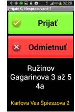 Mobilná aplikácia pre TAXI vozidlá