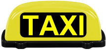 TAXI transparent s retro dizajnom, do rýchlosti 130km/h a osvetlením LED.