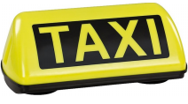 TAXI transparent s optimálnym aerodynamickým tvarom, do rýchlosti 220 km/h  a osvetlením LED